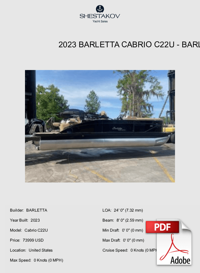 2023 Barletta Cabrio C22U - Cabrio C22U - 2023