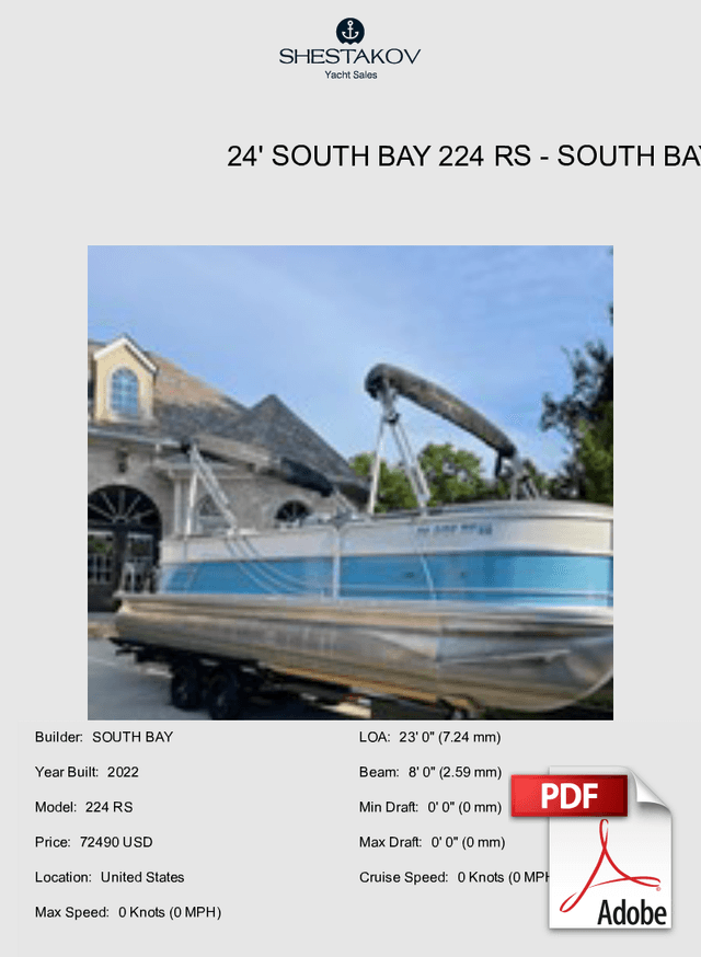 24' South Bay 224 RS - 224 RS - 2022