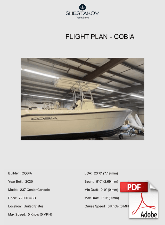 Flight Plan - 237 Center Console - 2020