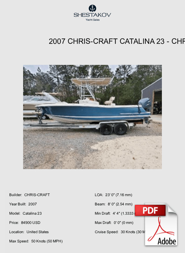 2007 Chris-Craft Catalina 23 - Catalina 23 - 2007