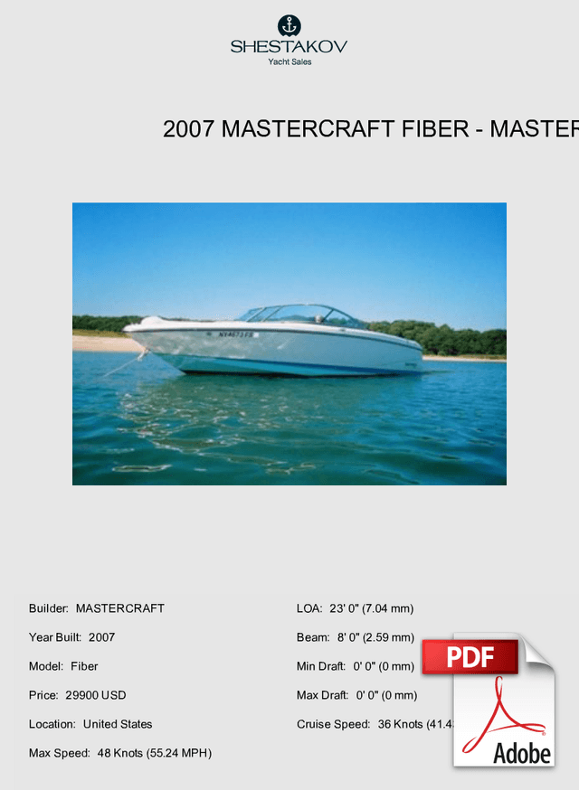 2007 Mastercraft Fiber - Fiber - 2007