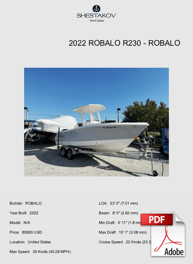 2022 Robalo R230 - N/A - 2022