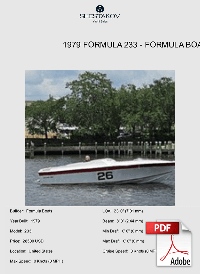 1979 Formula 233 - 233 - 1979