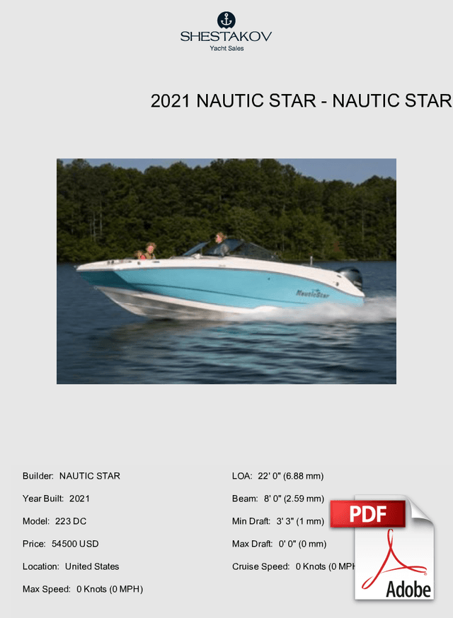 2021 NAUTIC STAR - 223 DC - 2021