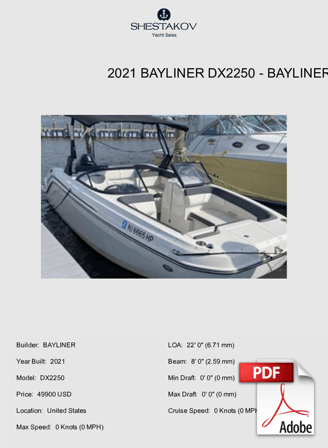 2021 Bayliner DX2250 - DX2250 - 2021