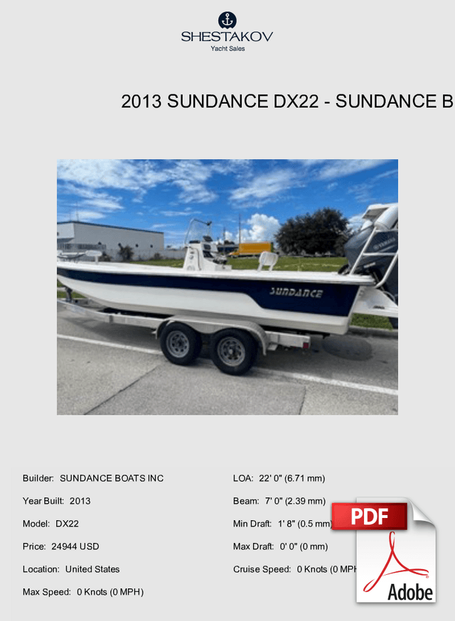 2013 Sundance DX22 - DX22 - 2013