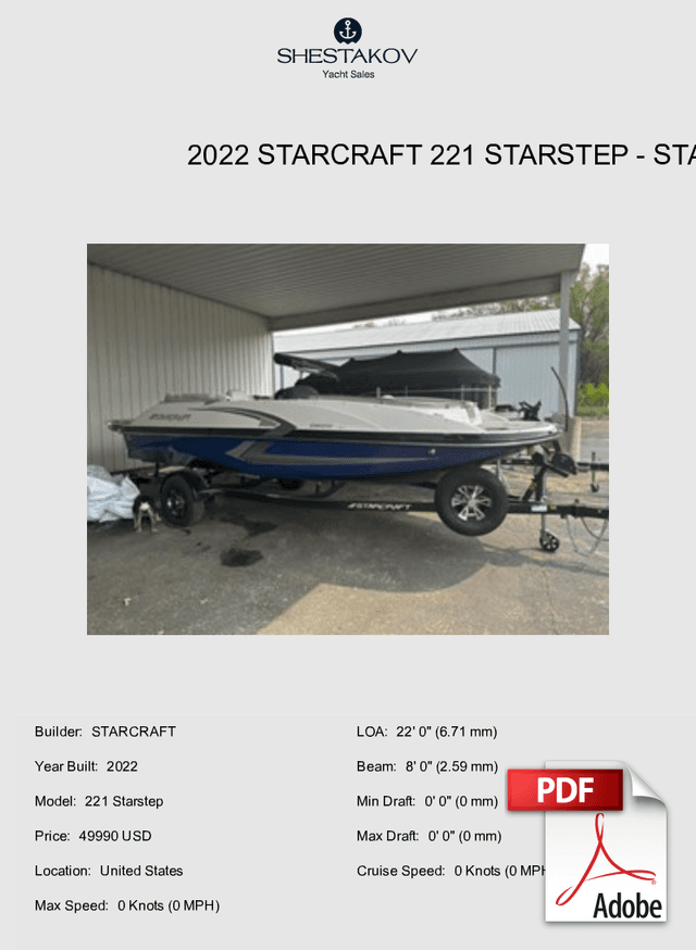 2022 Starcraft 221 Starstep - 221 Starstep - 2022