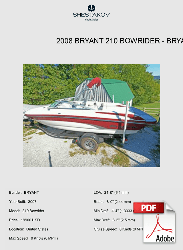 2008 Bryant 210 Bowrider - 210 Bowrider - 2008