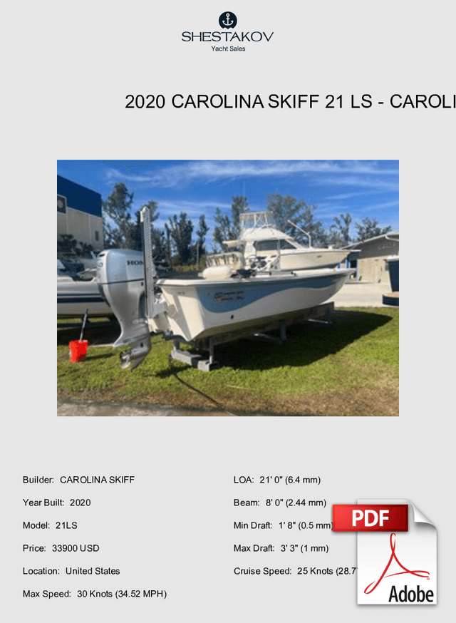 2020 Carolina Skiff 21 LS - 21LS - 2020