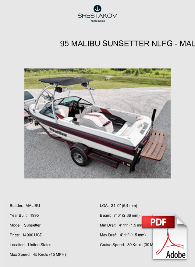 95 Malibu Sunsetter NLFG - Sunsetter - 1995