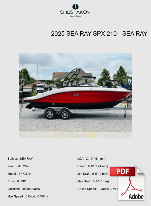 2025 Sea Ray SPX 210 - SPX 210 - 2025