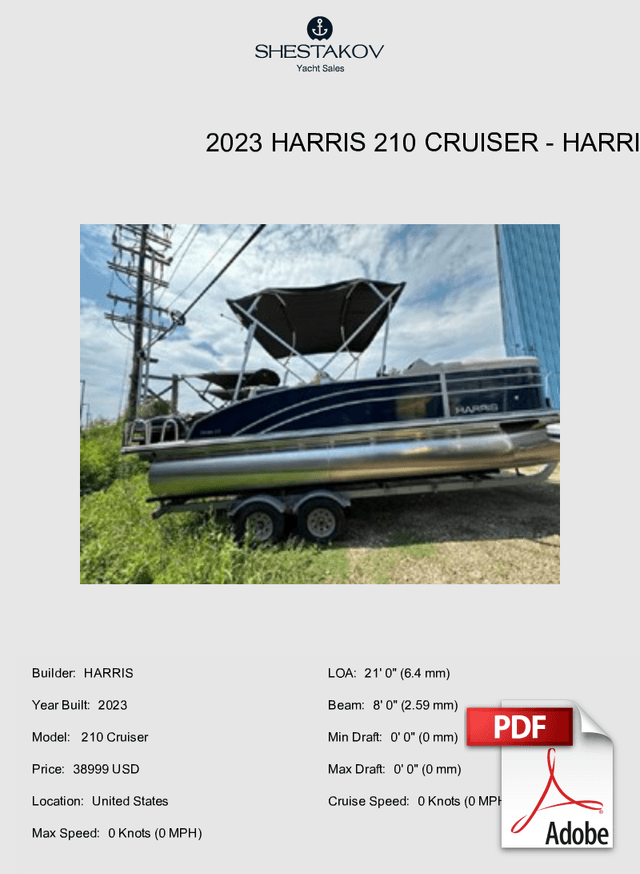 2023 Harris 210 Cruiser -  210 Cruiser - 2023