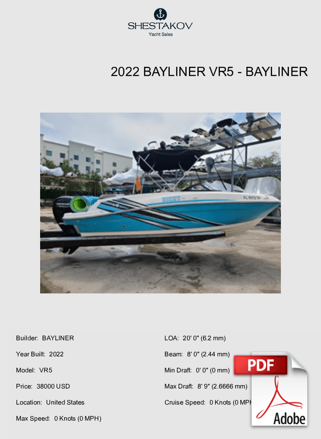 2022 BAYLINER VR5 - VR5 - 2022