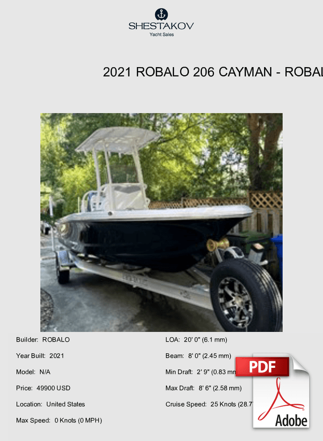 2021 Robalo 206 Cayman - N/A - 2021