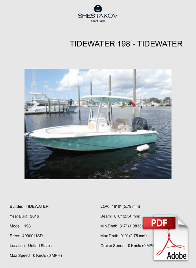 Tidewater 198 - 198 - 2016