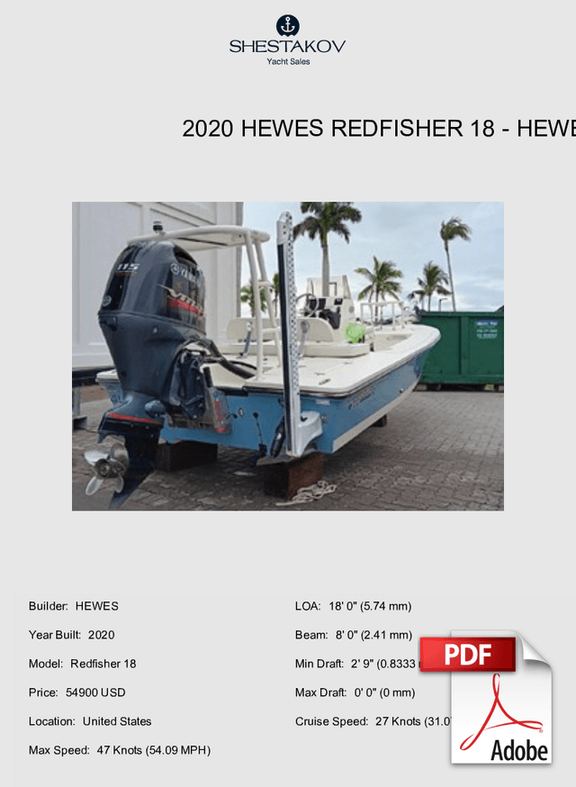 2020 Hewes Redfisher 18 - Redfisher 18 - 2020