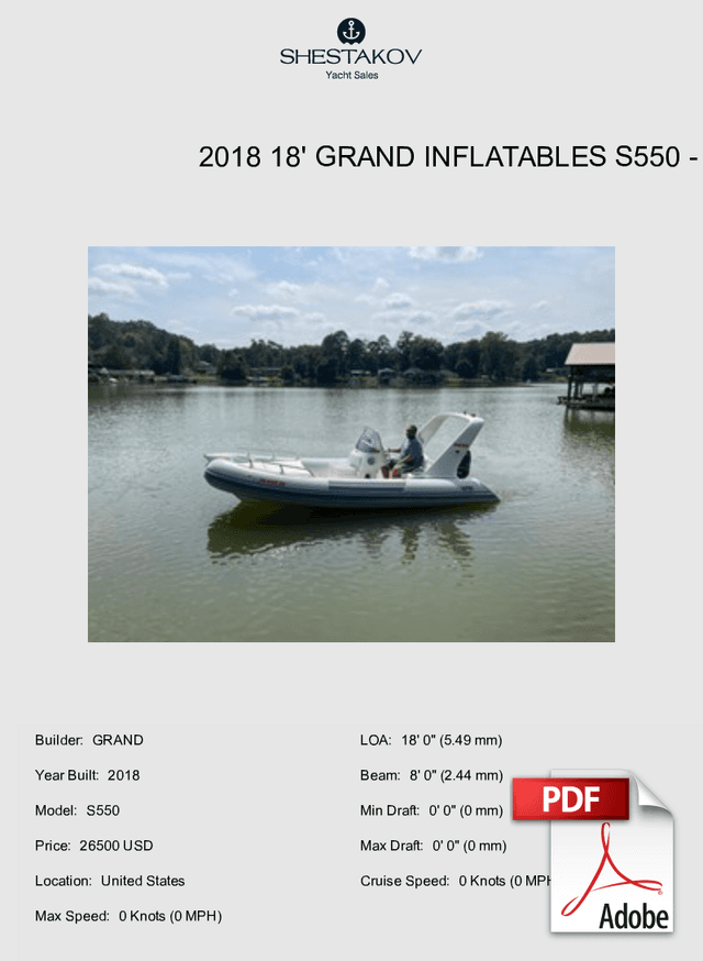 2018 18' Grand Inflatables S550 - S550 - 2018