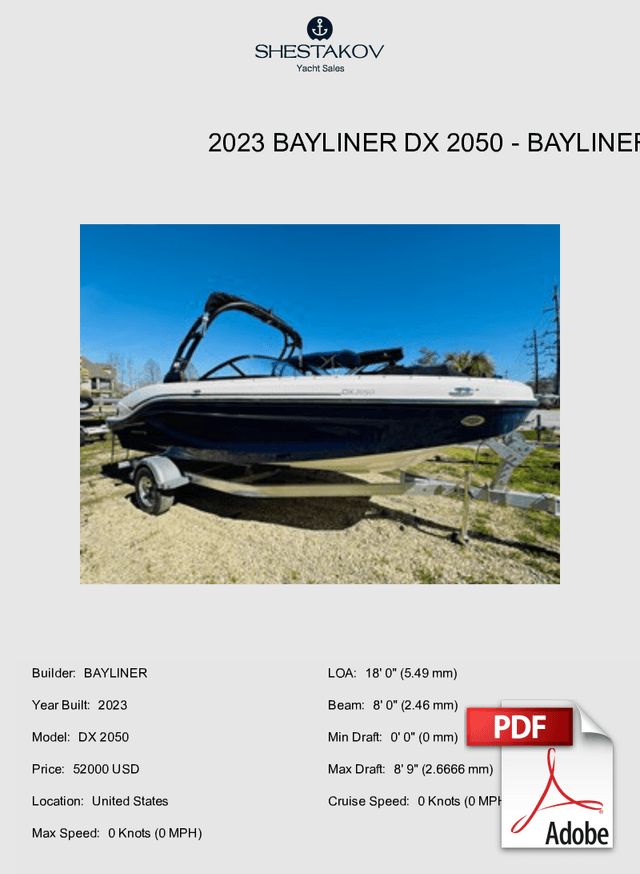 2023 Bayliner DX 2050 - DX 2050 - 2023