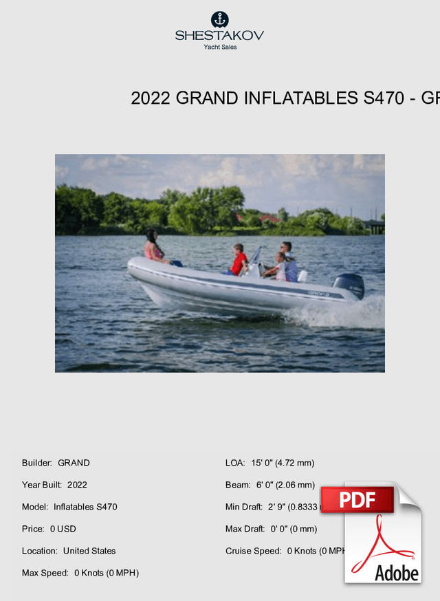 2022 Grand Inflatables S470 - Inflatables S470 - 2022