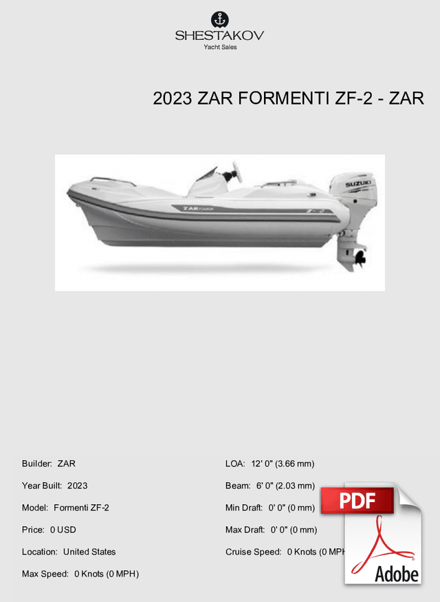 2023 Zar Formenti ZF-2 - Formenti ZF-2 - 2023