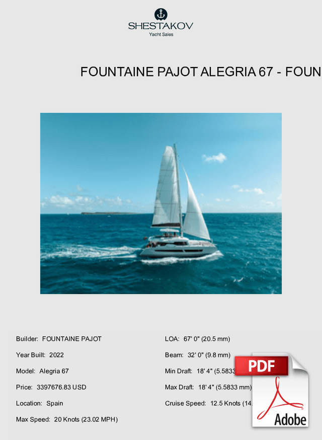 Fountaine Pajot Alegria 67 - Alegria 67 - 2022