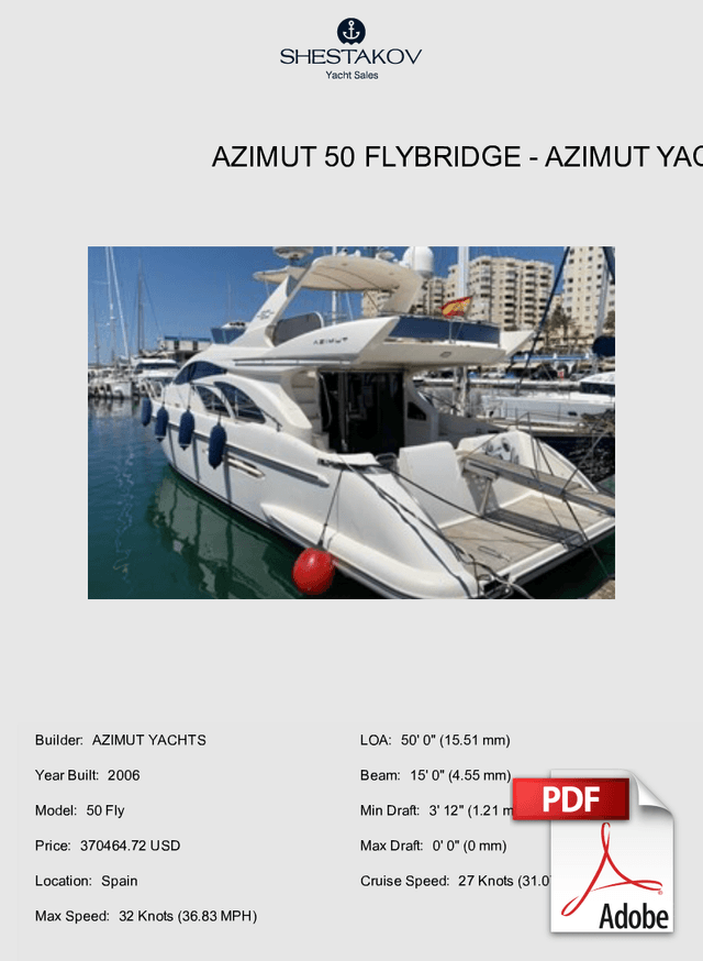 AZIMUT 50 FLYBRIDGE - 50 Fly - 2006