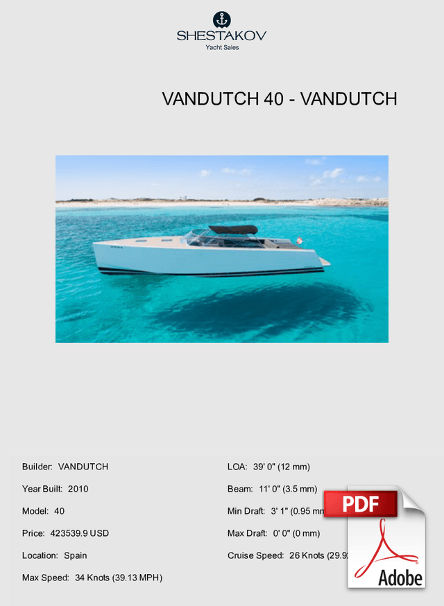 VANDUTCH 40 - 40 - 2010