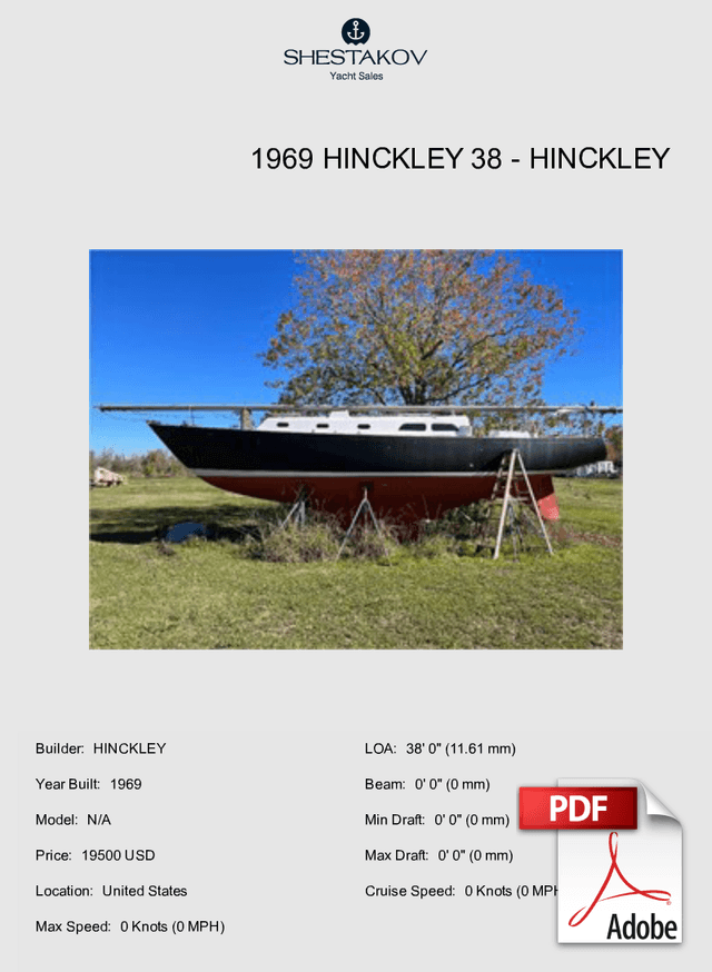 1969 HINCKLEY 38 - N/A - 1969