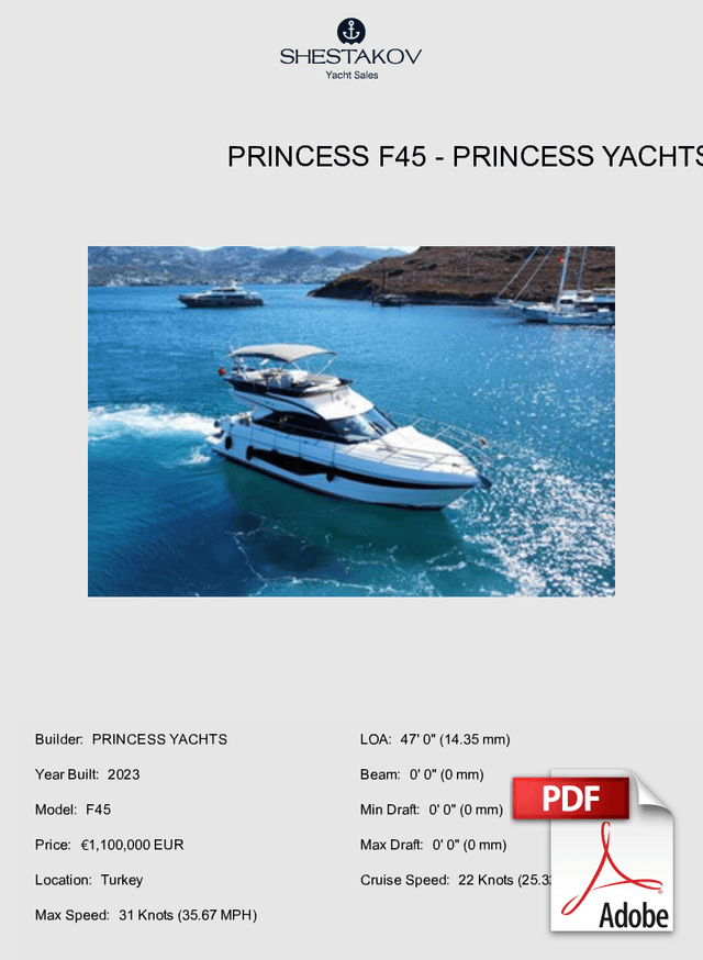 PRINCESS F45 - F45 - 2023