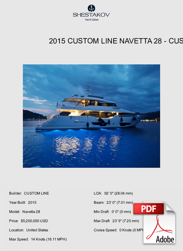 2015 Custom Line Navetta 28 - Navetta 28 - 2015