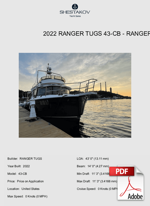 2022 Ranger Tugs 43-CB - 43-CB - 2022