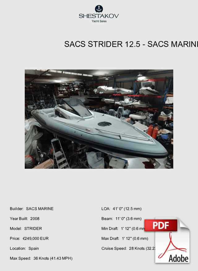 SACS STRIDER 12.5 - STRIDER - 2008