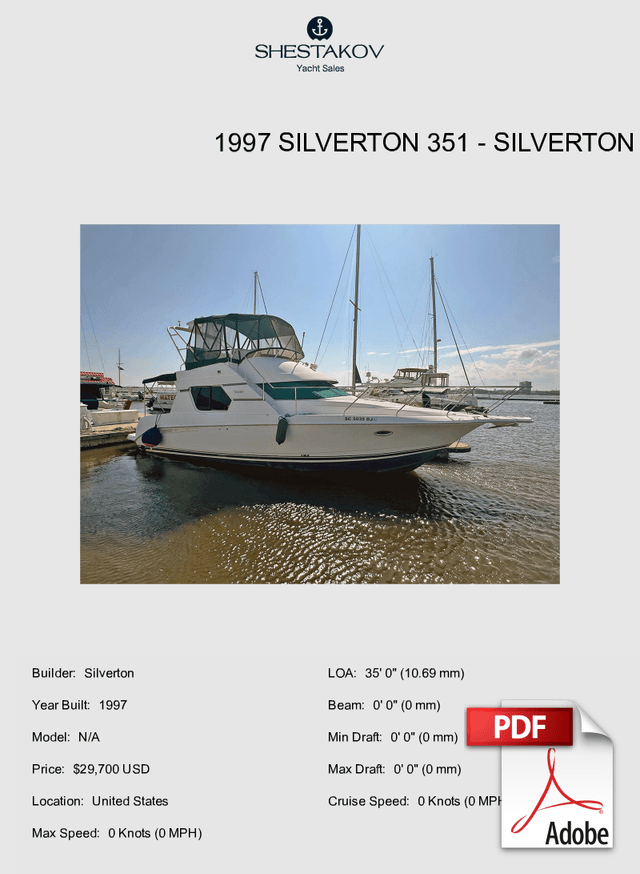 1997 SILVERTON 351 - N/A - 1997