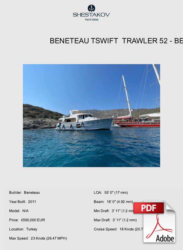 BENETEAU TSWIFT  TRAWLER 52 - N/A - 2011