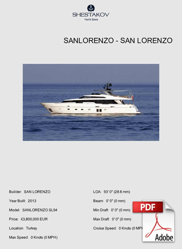 SANLORENZO - SANLORENZO SL94 - 2013