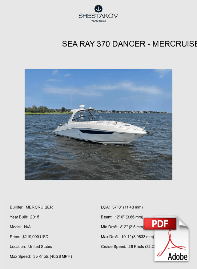 Sea Ray 370 Dancer - N/A - 2015