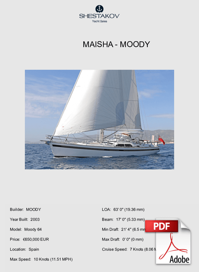 MAISHA - Moody 64 - 2003