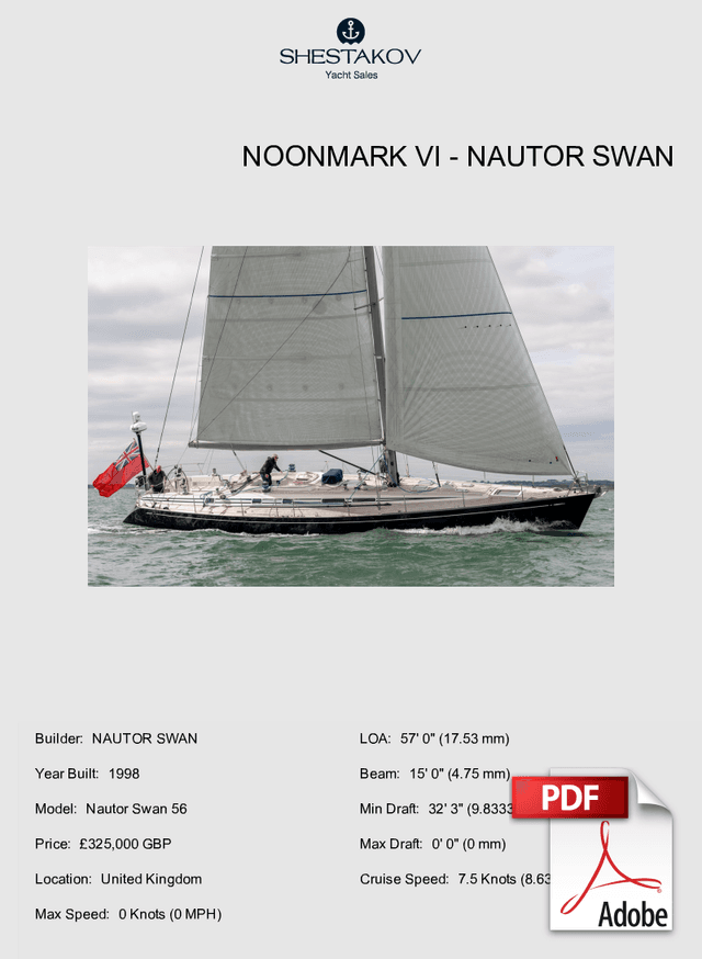 NOONMARK VI - Nautor Swan 56 - 1998