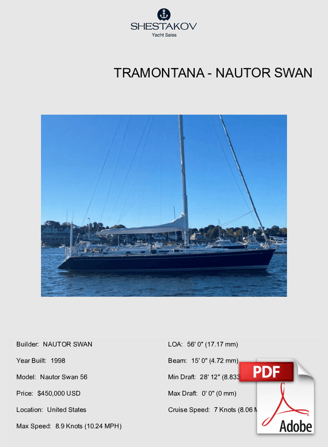 TRAMONTANA - Nautor Swan 56 - 1998