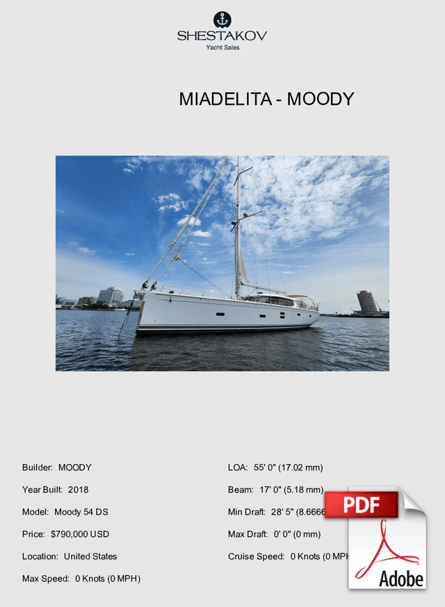 MIADELITA - Moody 54 DS - 2018