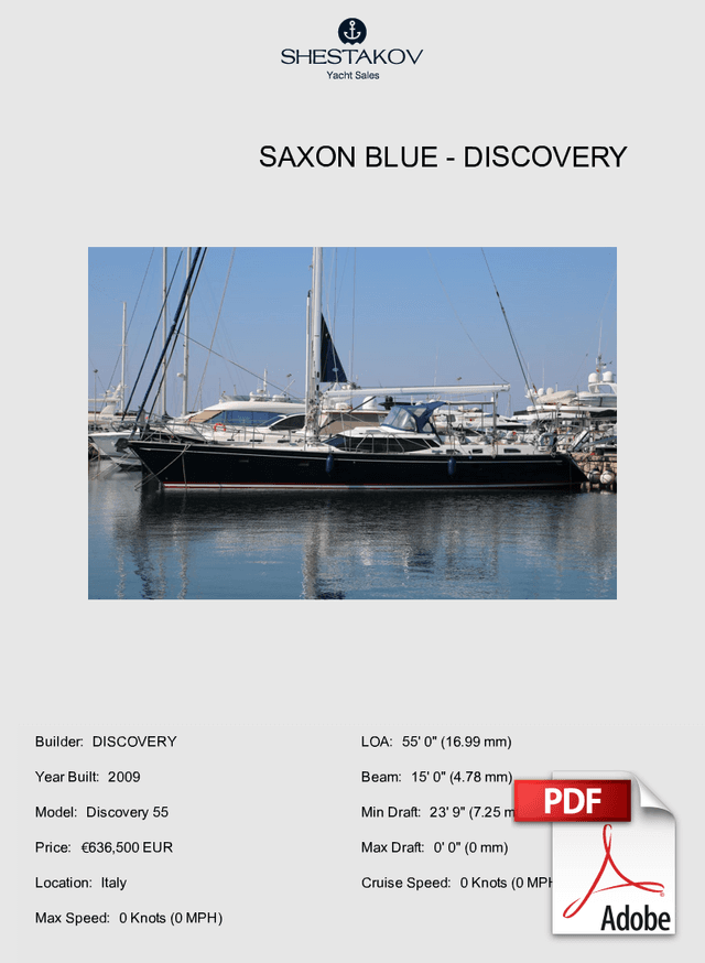 SAXON BLUE - Discovery 55 - 2009