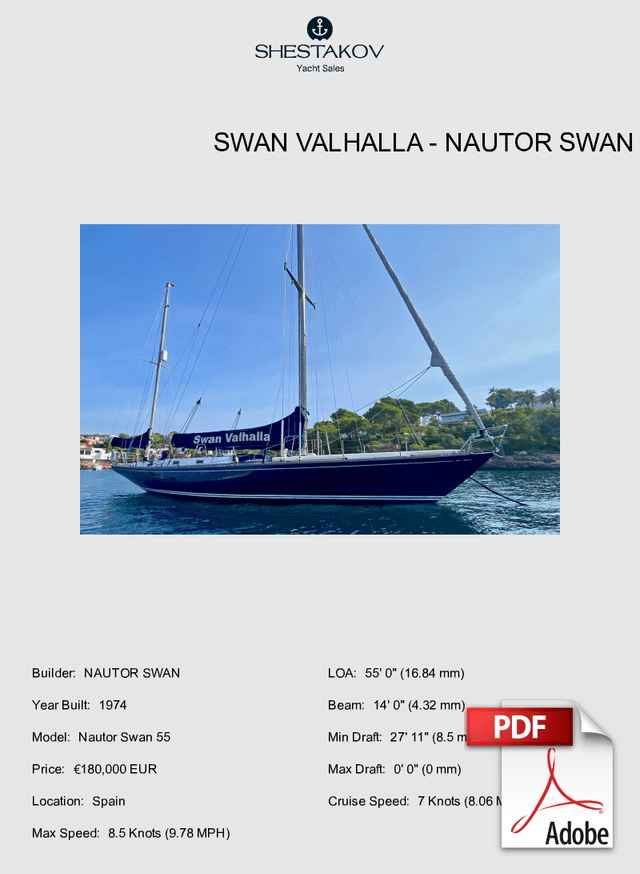 SWAN VALHALLA - Nautor Swan 55 - 1974