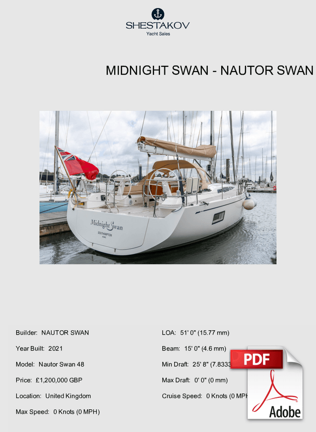 MIDNIGHT SWAN - Nautor Swan 48 - 2021