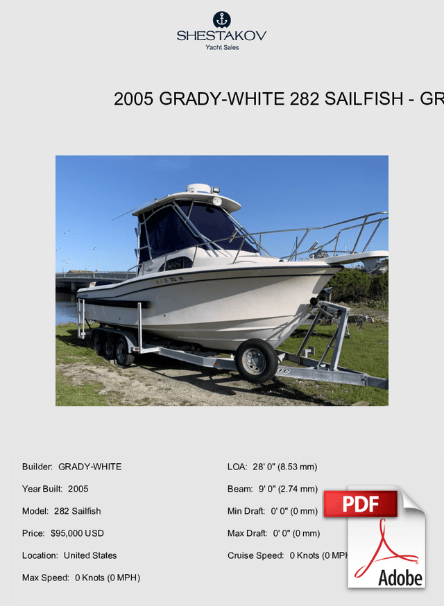 2005 Grady-White 282 Sailfish - 282 Sailfish - 2005