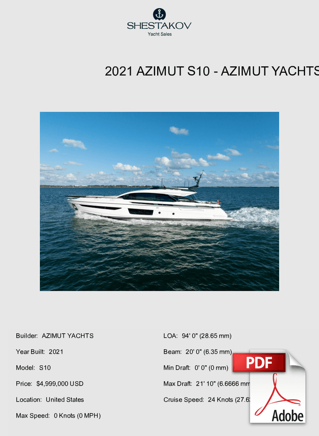 2021 Azimut S10 - S10 - 2021