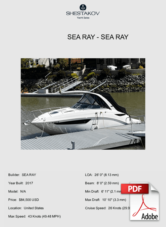 SEA RAY - N/A - 2017