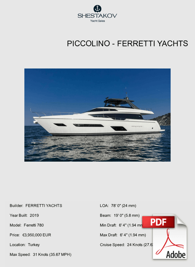 PICCOLINO - Ferretti 780 - 2019