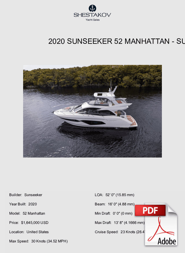 2020 Sunseeker 52 Manhattan - 52 Manhattan - 2020