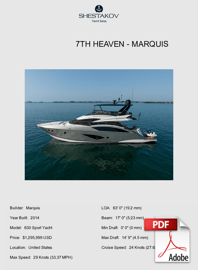 7TH HEAVEN - 630 Sport Yacht - 2014