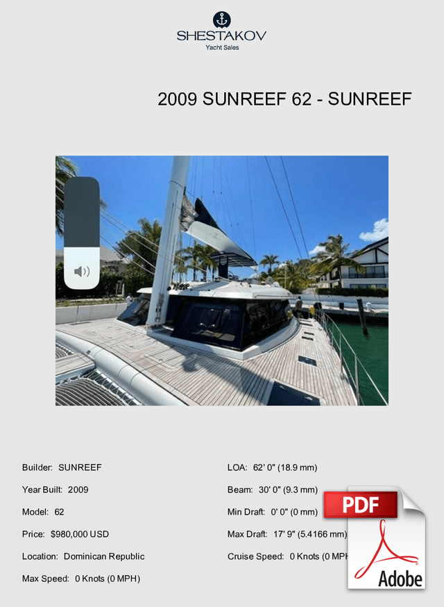 2009 Sunreef 62 - 62 - 2009